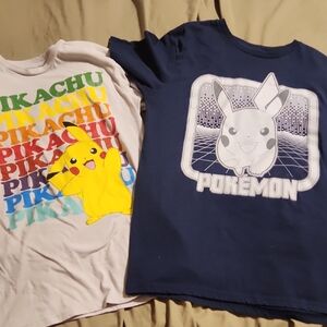 Pokemon Kids T-Shirt Set - White and Navy